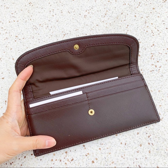 NWT Authentic Coach Slim Leather Wallet Unisex Dark Brown - Picture 5 of 6